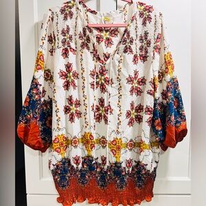 Floral Bohemian Women's Top